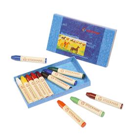 Stockmar Wax Stick Crayons Box 12 Assorted