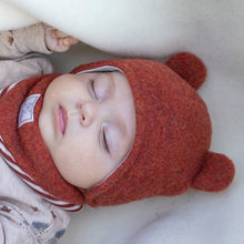 Load image into Gallery viewer, Pickapooh Baby/Toddler Bear Hat, Wool Fleece with cotton lining
