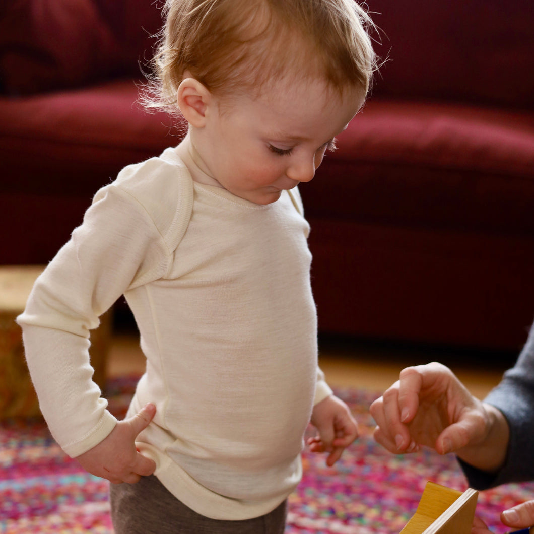 Hocosa Baby/Toddler Shirt Long Sleeve, Wool/Silk