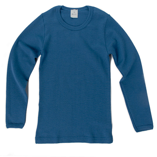 Hocosa Toddler/Child Long Sleeve Shirt, Wool, Solid